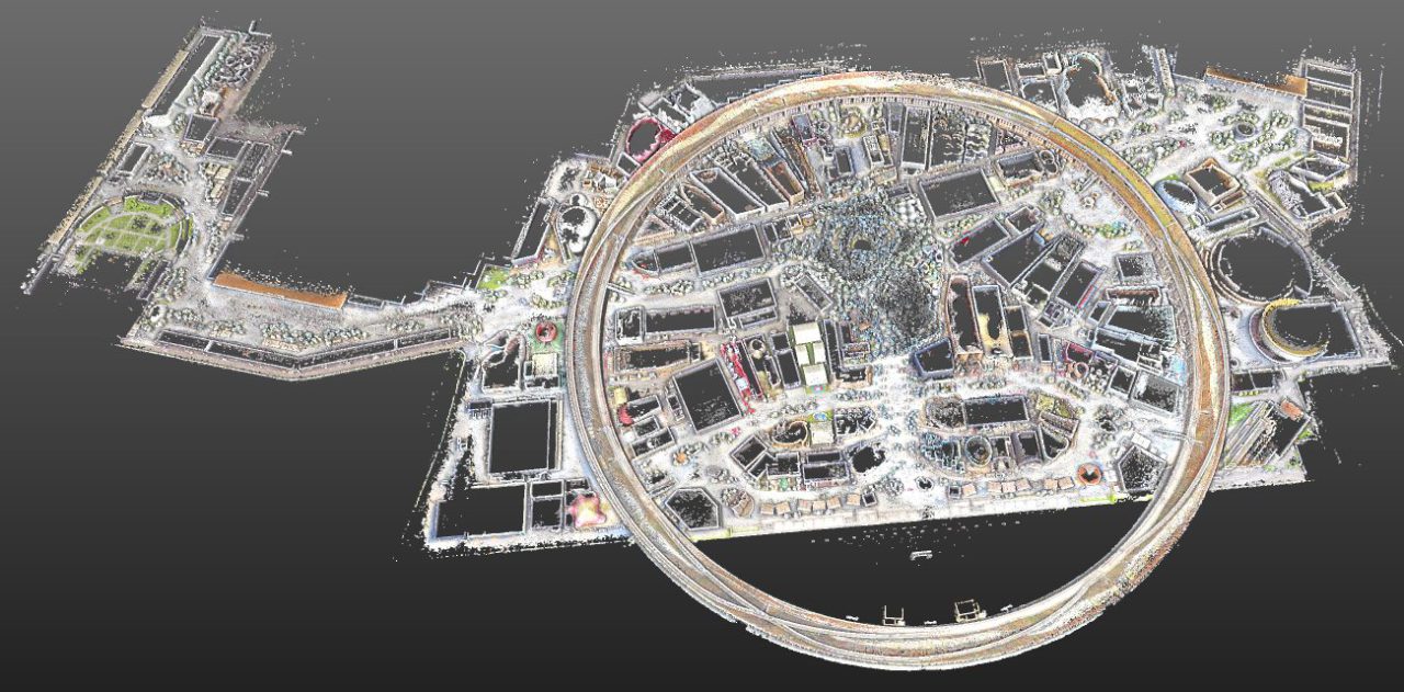 大阪関西万博全体像点群キャプチャ